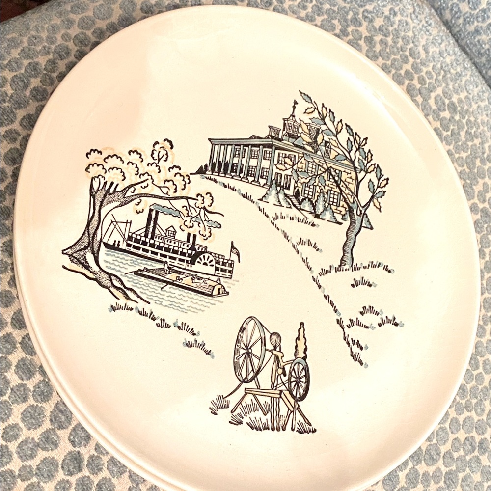 3 Stetson AMERICANA SCENE Dinner Plates MCM USA